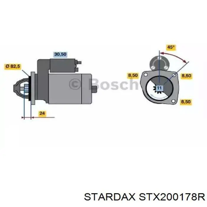 STX200178R Stardax motor de arranque