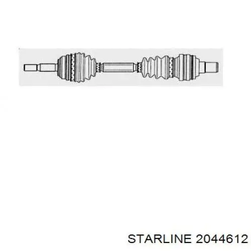 20.44.612 Starline árbol de transmisión delantero derecho