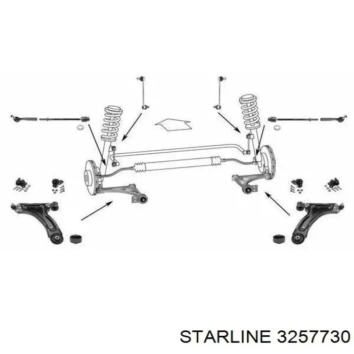 Bieleta de direccion Starline 3257730