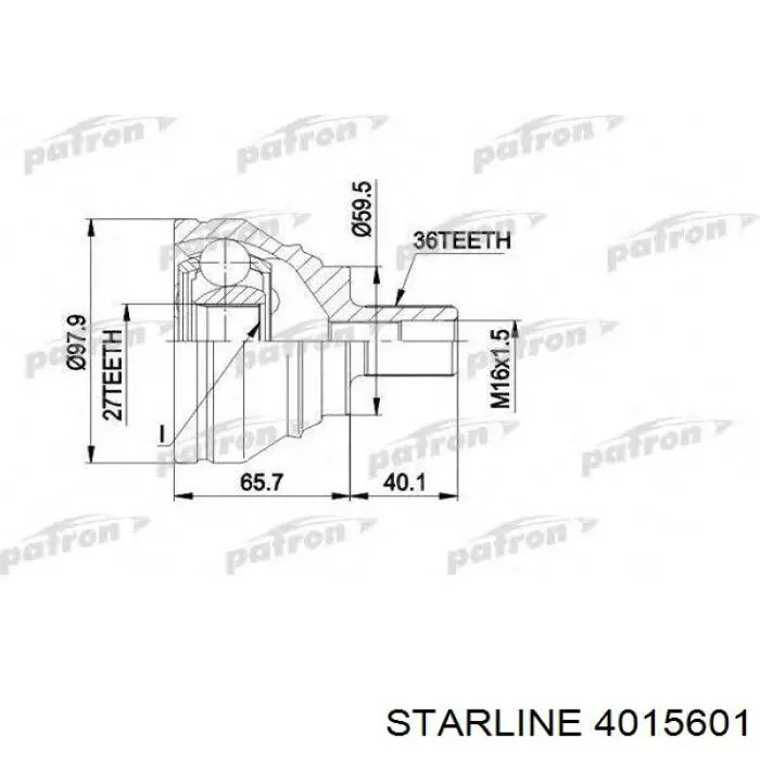 40.15.601 Starline junta homocinética exterior delantera