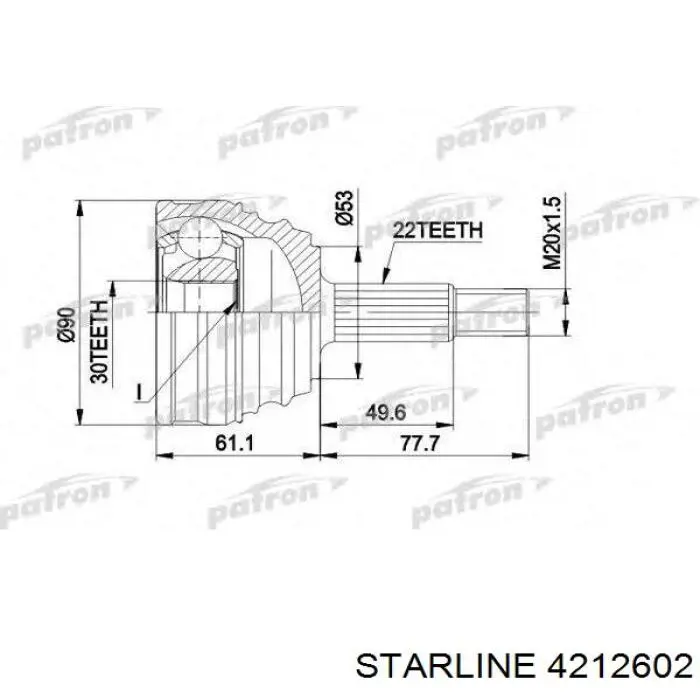 Junta homocinética exterior delantera Starline 4212602 precio, desde 32,78 EUR
