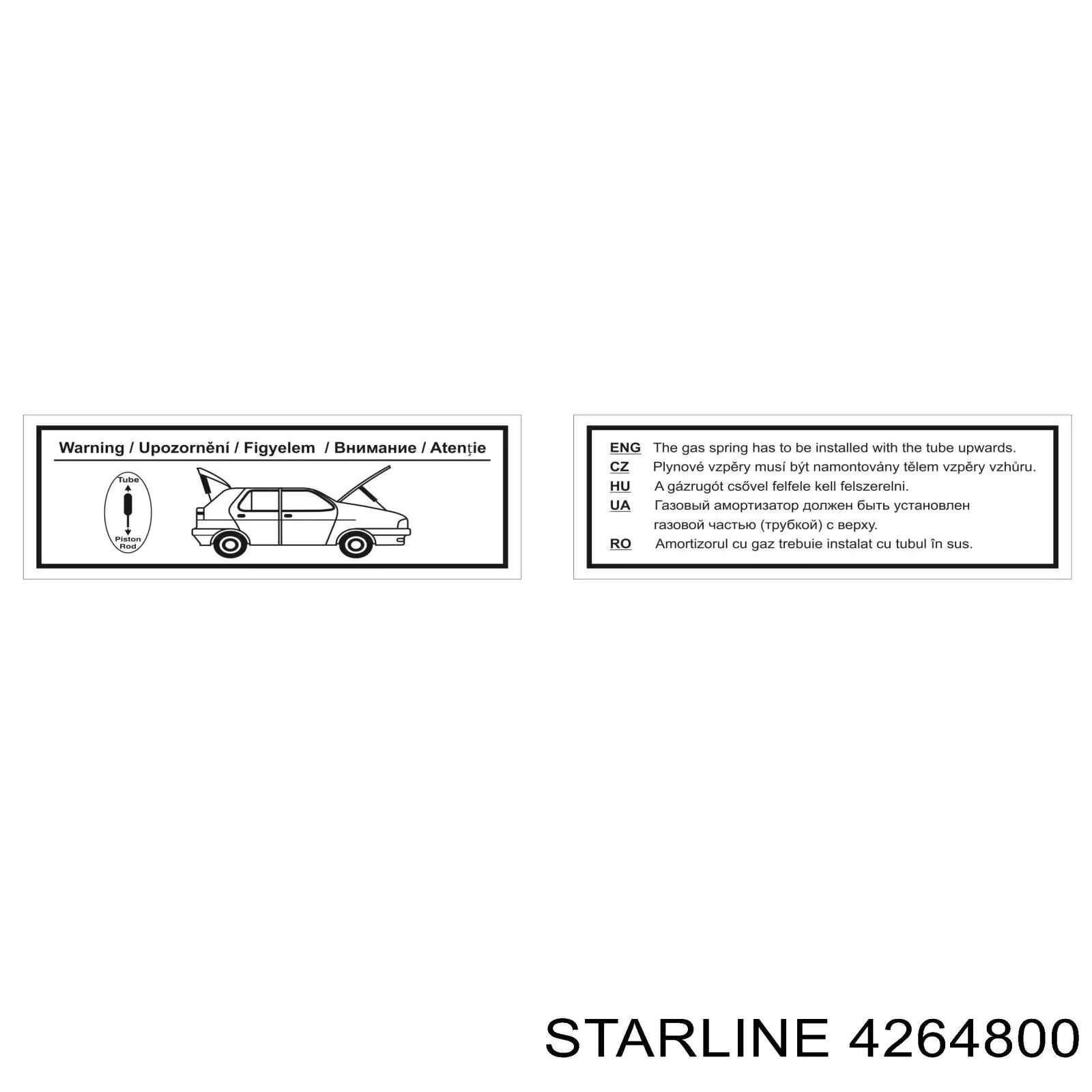 42.64.800 Starline amortiguador de maletero