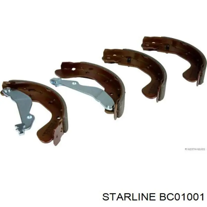 BC 01001 Starline zapatas de frenos de tambor traseras