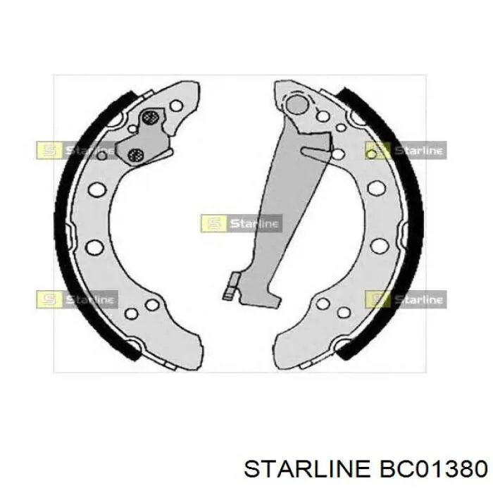 BC 01380 Starline zapatas de frenos de tambor traseras