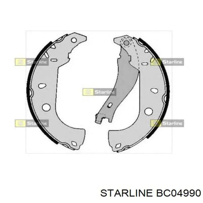 BC04990 Starline zapatas de frenos de tambor traseras