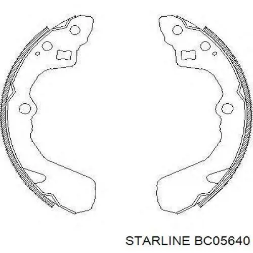 BC05640 Starline zapatas de frenos de tambor traseras