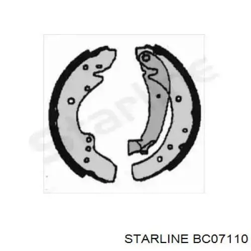 BC07110 Starline zapatas de frenos de tambor traseras