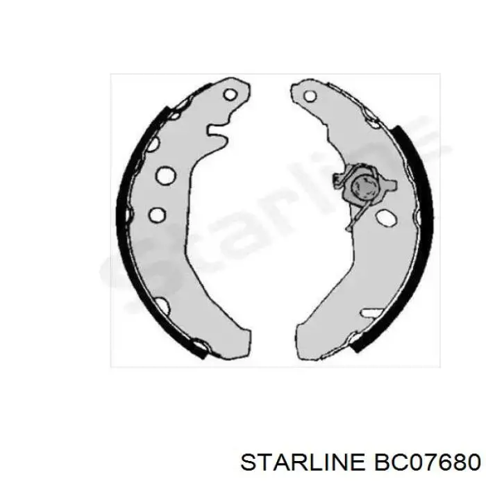 BC 07680 Starline zapatas de frenos de tambor traseras