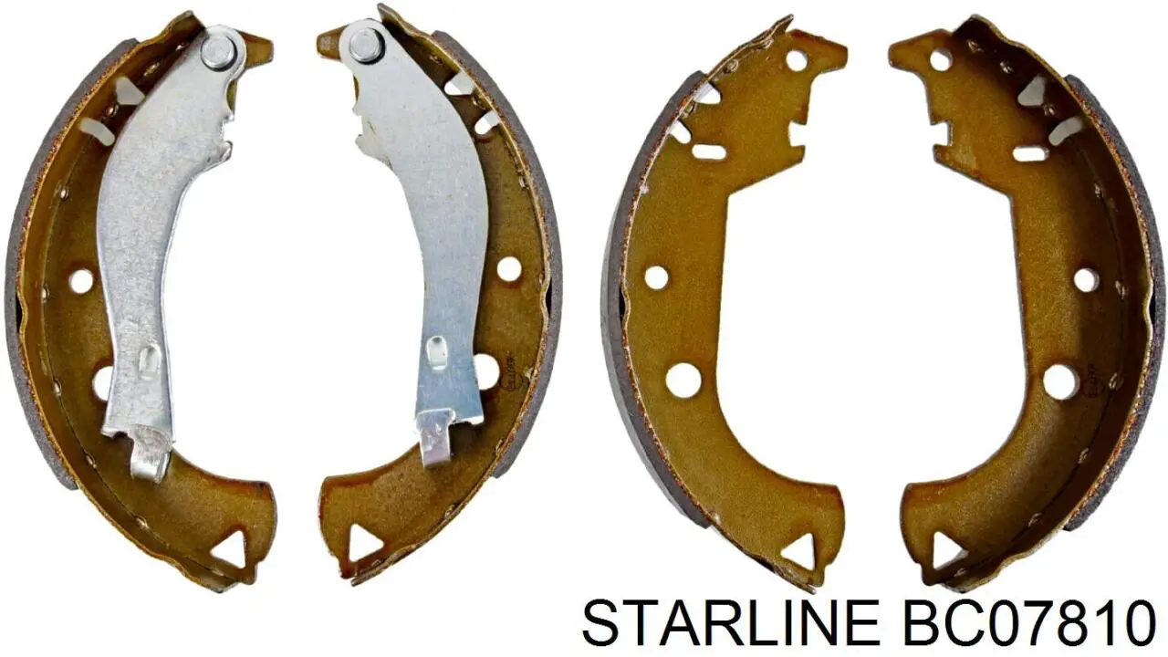 BC07810 Starline zapatas de frenos de tambor traseras