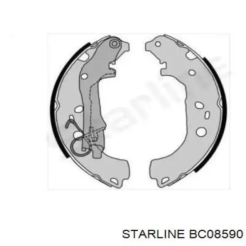 BC08590 Starline zapatas de frenos de tambor traseras