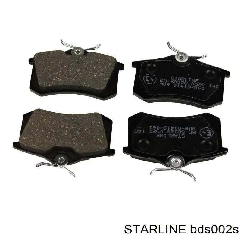 Pastillas de freno traseras de disco STARLINE BDS002S