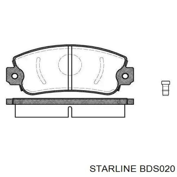 BDS020 Starline pastillas de freno delanteras