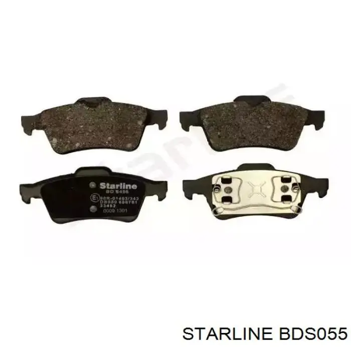 BD S055 Starline pastillas de freno traseras