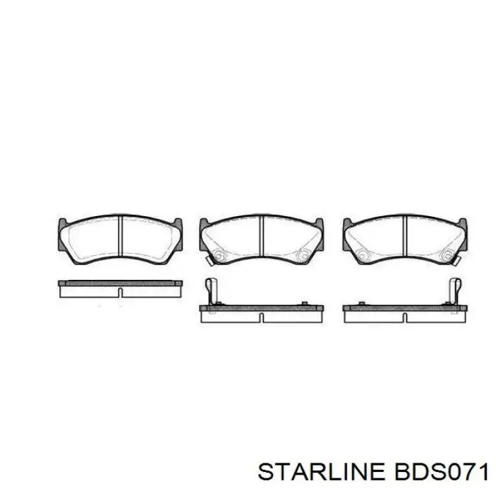 Pastillas de freno BDS071 Starline