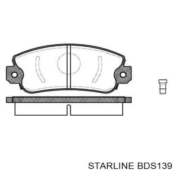 BD S139 Starline pastillas de freno delanteras