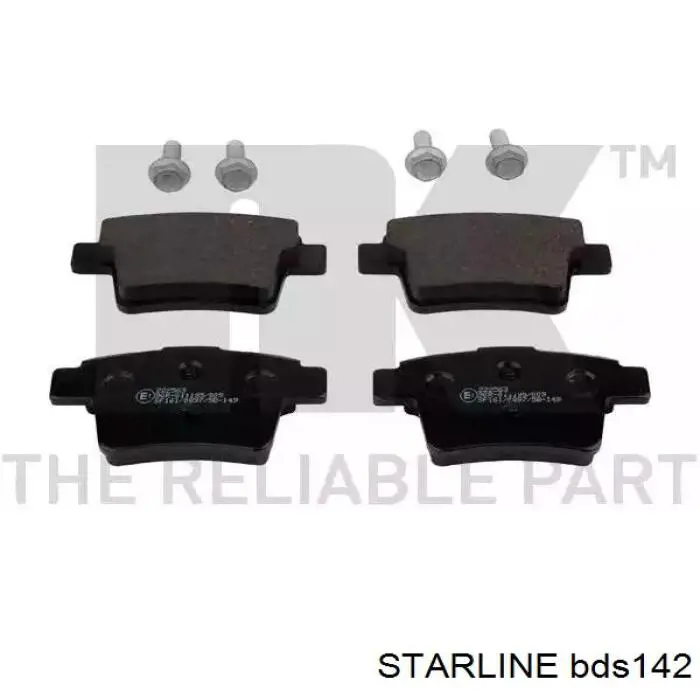 Pastillas de freno traseras de disco STARLINE BDS142