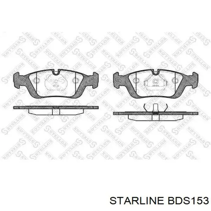 BD S153 Starline pastillas de freno delanteras