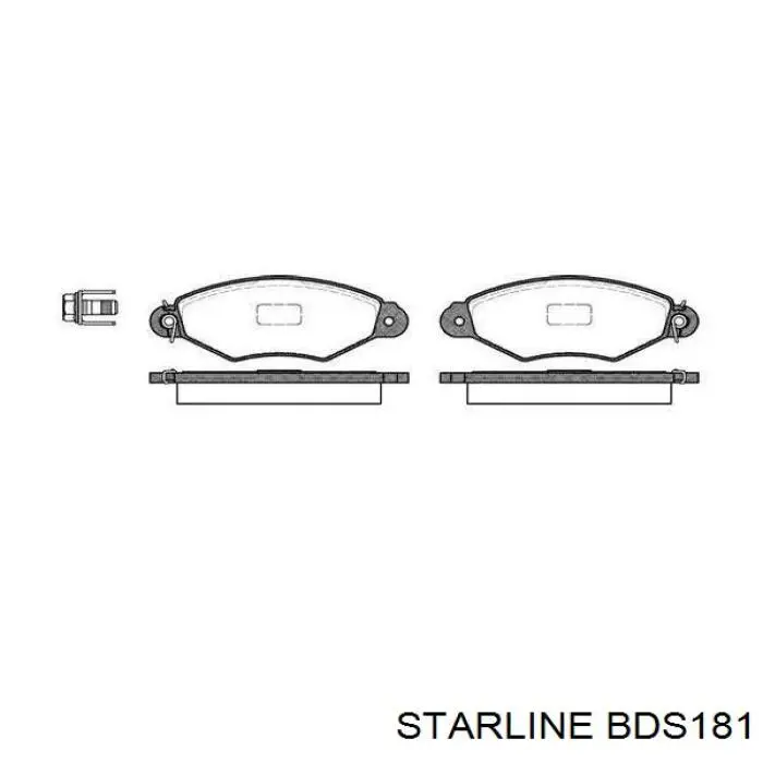 BDS181 Starline Pastillas delanteras