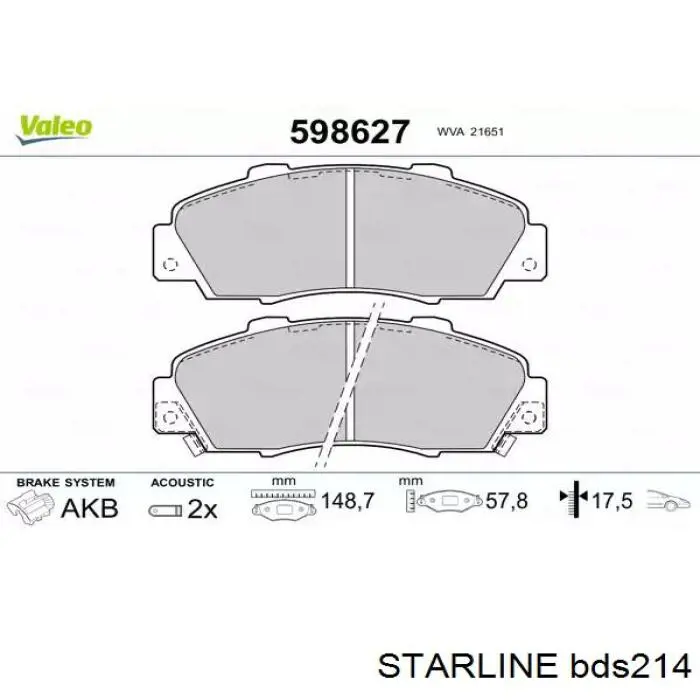 Pastillas de freno delanteras Honda CR-V 1 RD