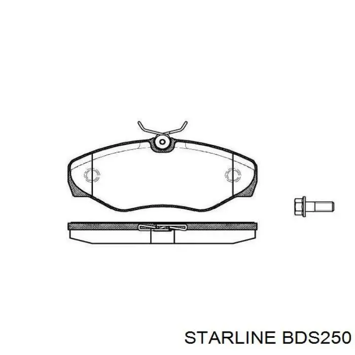 BDS250 Starline Pastillas delanteras
