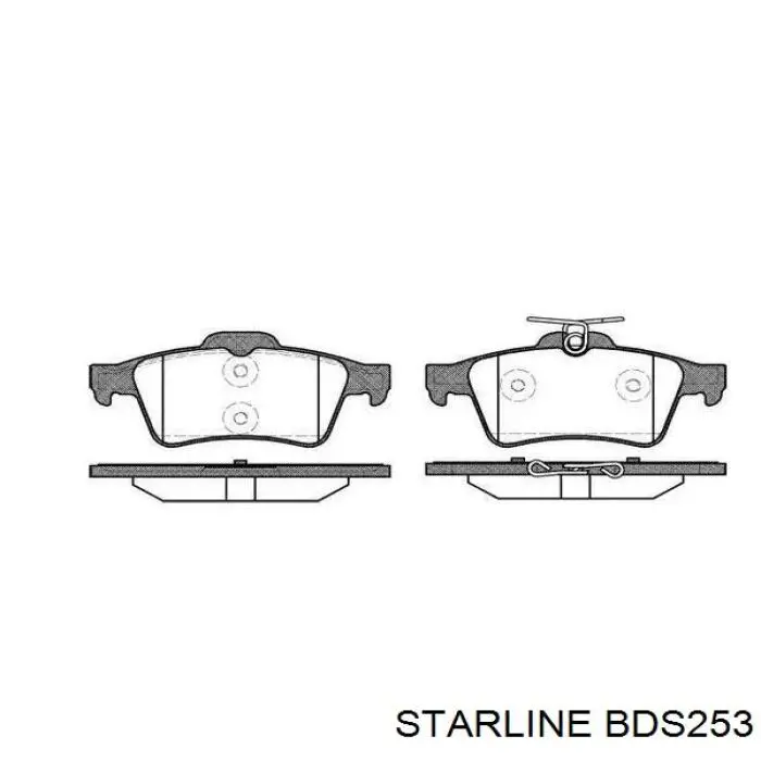 BDS253 Starline Pastillas traseras