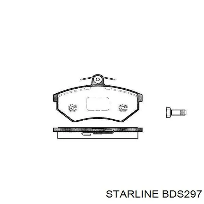 BD S297 Starline pastillas de freno delanteras