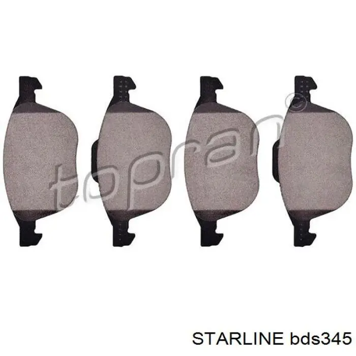 Pastillas de freno delanteras de disco STARLINE BDS345
