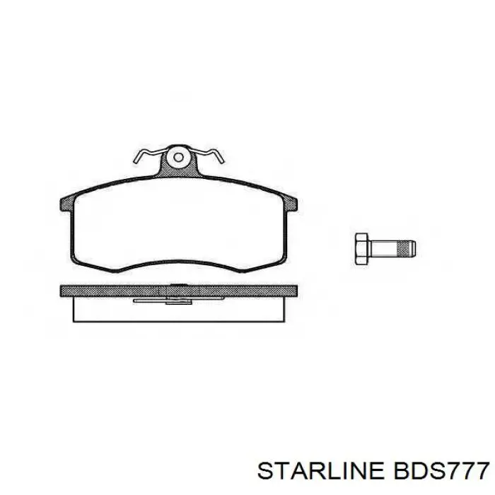 BD S777 Starline pastillas de freno delanteras