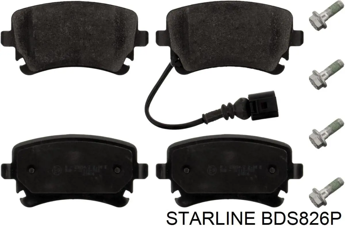 BD S826P Starline pastillas de freno traseras