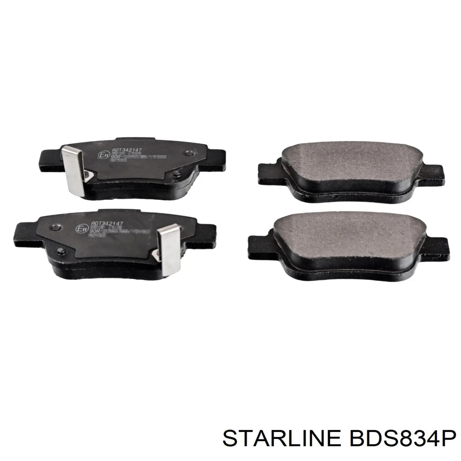 BD S834P Starline pastillas de freno traseras