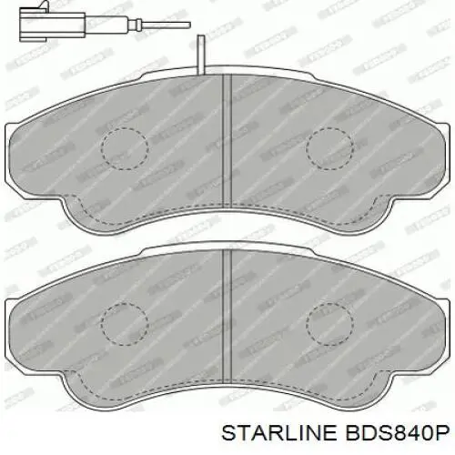 BD S840P Starline pastillas de freno delanteras
