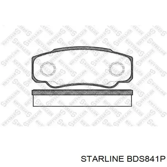 BD S841P Starline pastillas de freno traseras