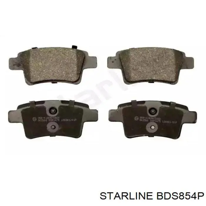 BD S854P Starline pastillas de freno delanteras