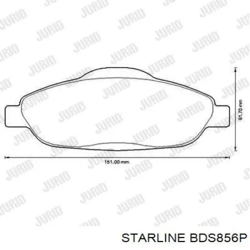 BD S856P Starline pastillas de freno delanteras