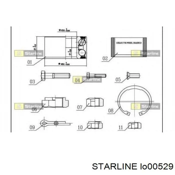 Cojinete de rueda trasero Volkswagen Jetta 2 19E, 1G2, 165, 167