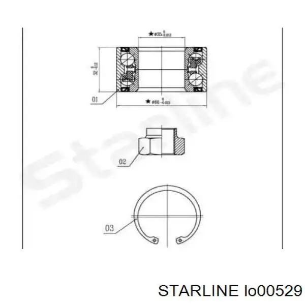 Cojinete de rueda trasero Volkswagen Jetta 2 19E, 1G2, 165, 167