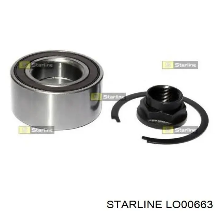 Cojinete de rueda delantero LO00663 Starline