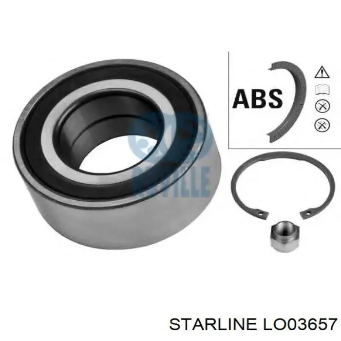 Comprar LO03657 Starline Cojinete de rueda delantero