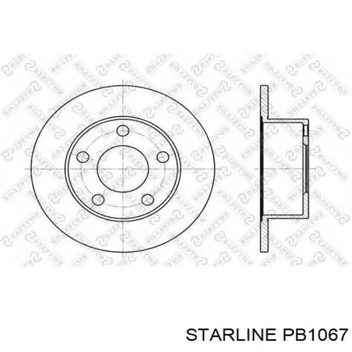 Disco de freno trasero Starline PB1067 precio, desde 28,27 EUR