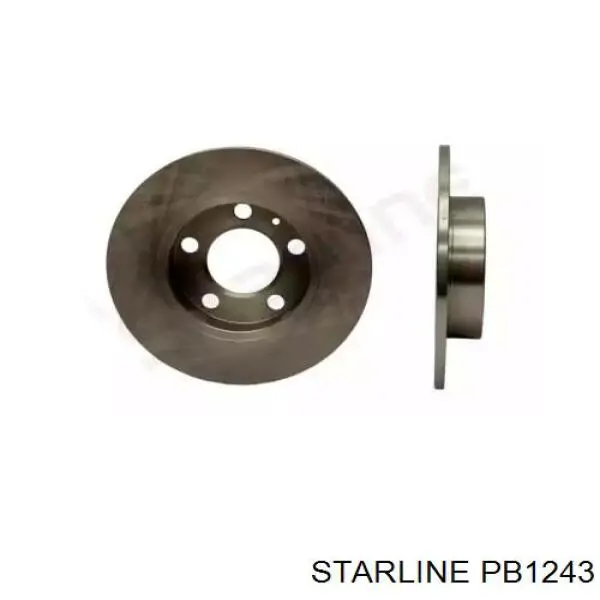 PB1243 Starline disco de freno trasero
