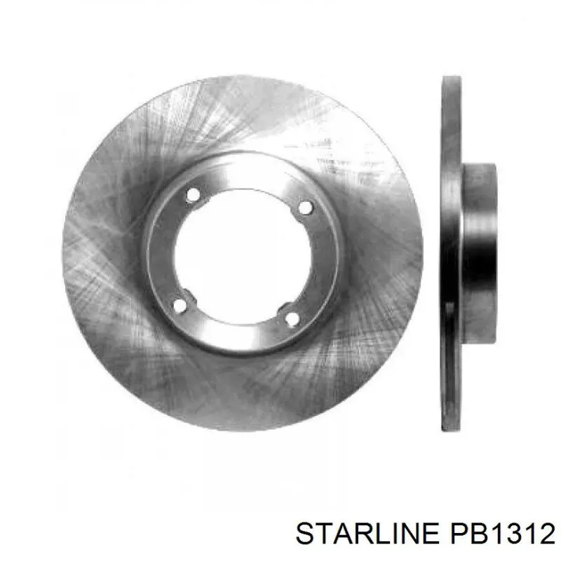 PB1312 Starline disco de freno trasero