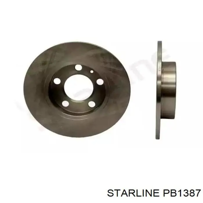 PB1387 Starline disco de freno delantero