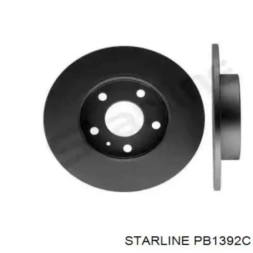 PB 1392C Starline disco de freno trasero