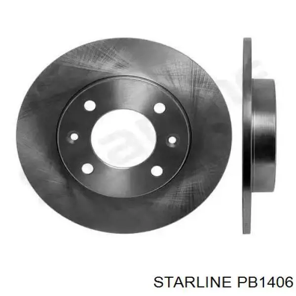 PB1406 Starline disco de freno delantero