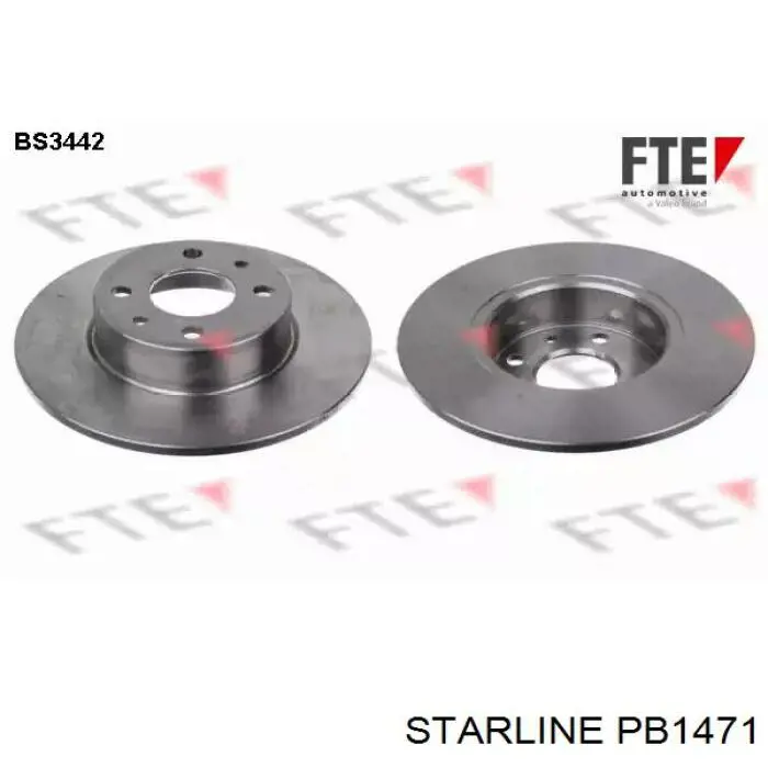 Disco de freno trasero Alfa Romeo 147 937