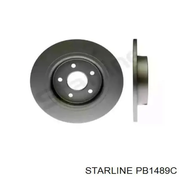 PB 1489C Starline disco de freno trasero