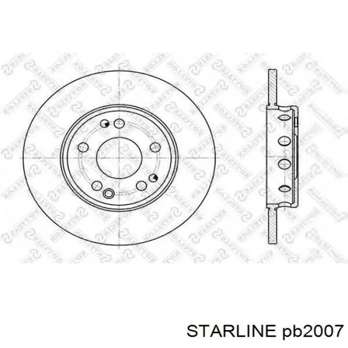 Freno de disco delantero Opel Astra 51, 52, F35, M35
