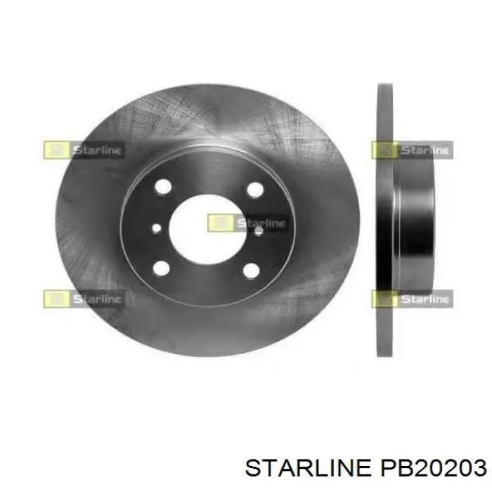 PB 20203 Starline freno de disco delantero