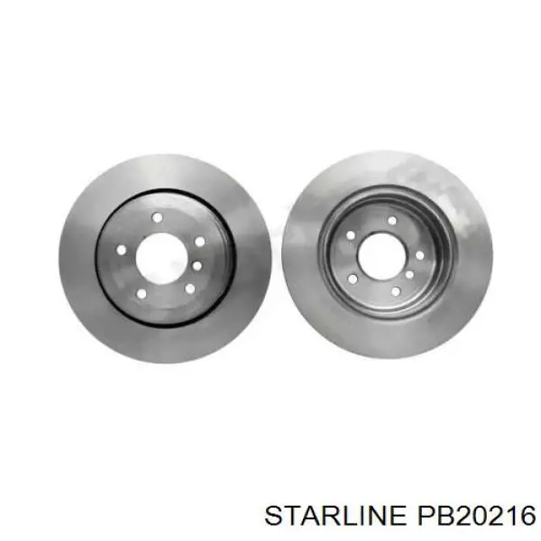 PB 20216 Starline disco de freno trasero