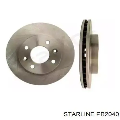 PB 2040 Starline disco de freno delantero